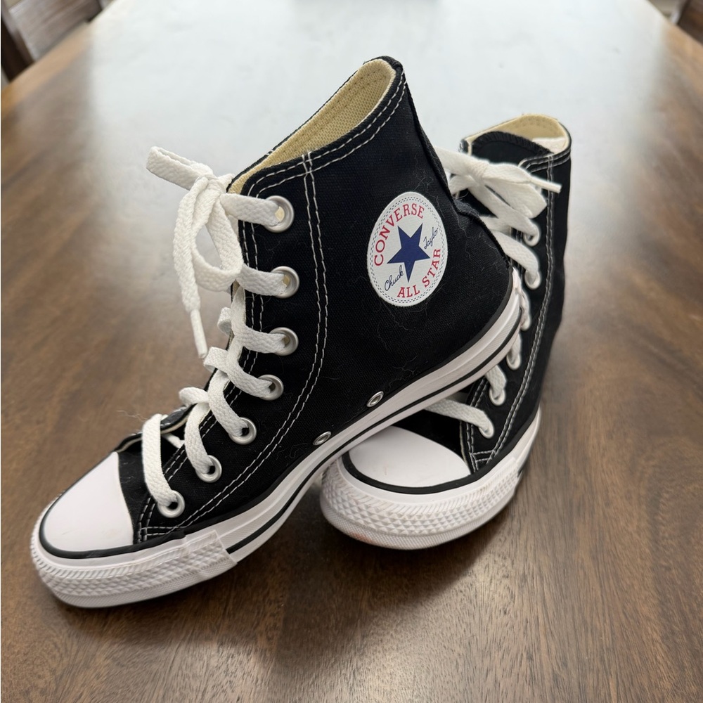 Converse Black and White High-Top Sneakers